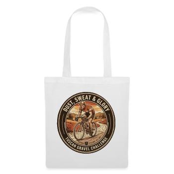 Vintage-T-Shirt des toskanischen Radfahrers - Stoffbeutel - Weiß - Vorne