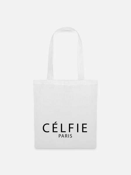 Célfie Paris - Stoffbeutel - Weiß