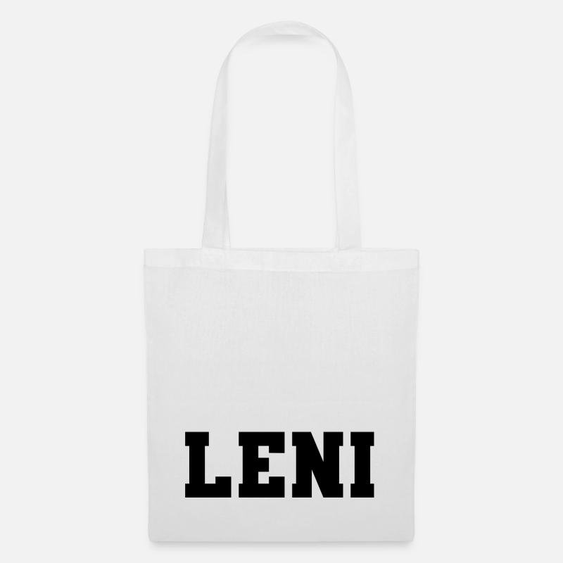 Name - Leni - Stoffbeutel - Weiß