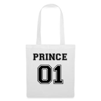 Princess 01 Sohn Familie Kind Baby Geschenk - Stoffbeutel - Weiß - Vorne