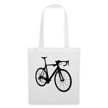 Motif de vélo de route comme cadeau pour les cyclistes - Sac en tissu - blanc - Devant