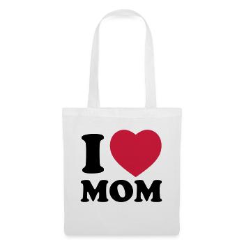 i_love_mom - Sac en tissu - blanc - Devant