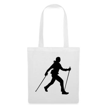 Nordic walking - Stoffbeutel - Weiß - Vorne