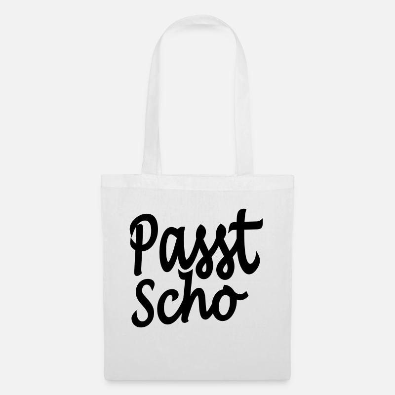 passt scho - Stoffbeutel - Weiß