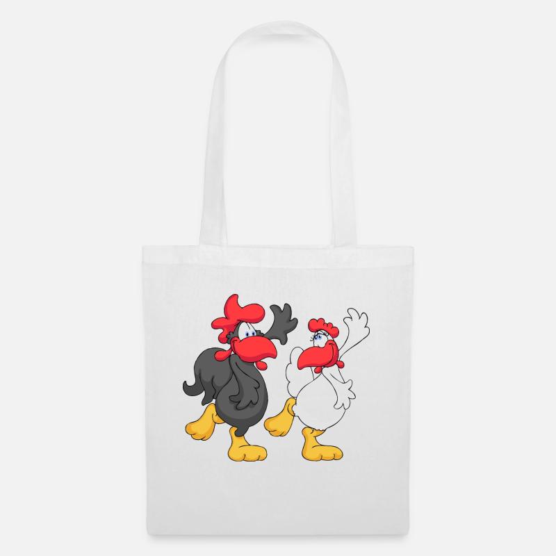 Couples de danse de poulet - Sac en tissu - blanc