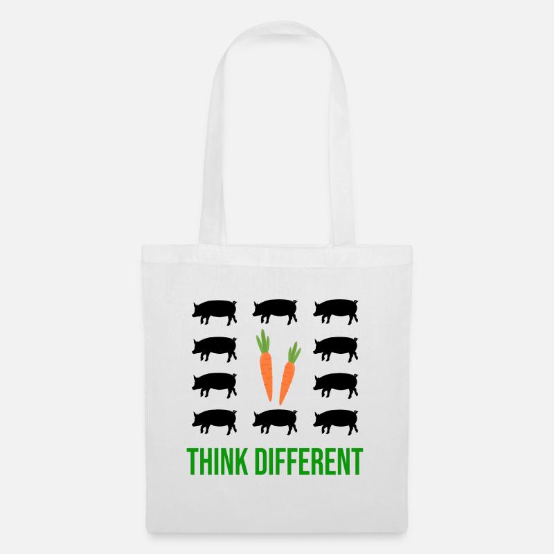 Think Different Vegan - Stoffbeutel - Weiß
