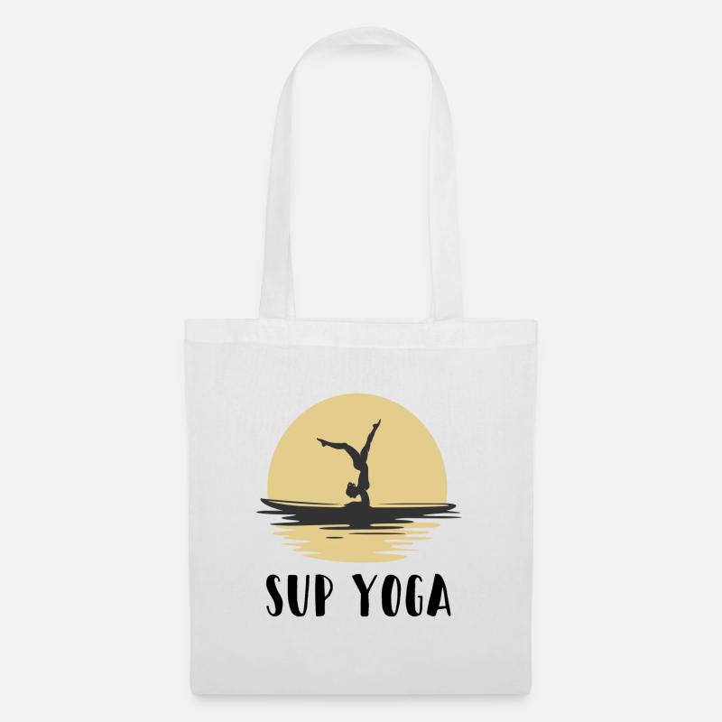 Sup Yoga - Stoffbeutel - Weiß