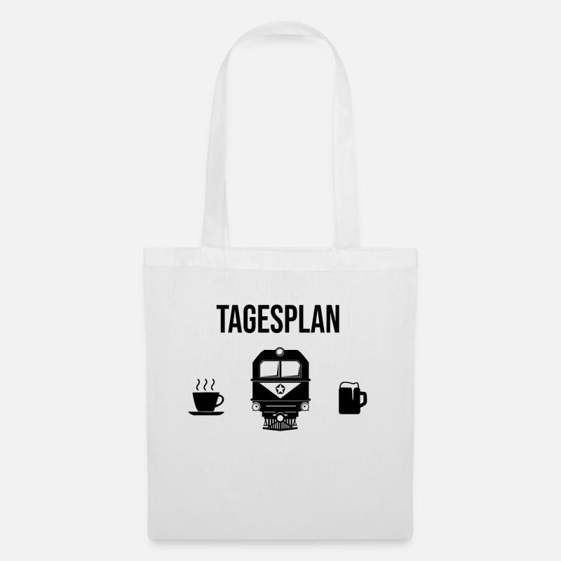 Train driver day plan gift idea - Tote Bag - white