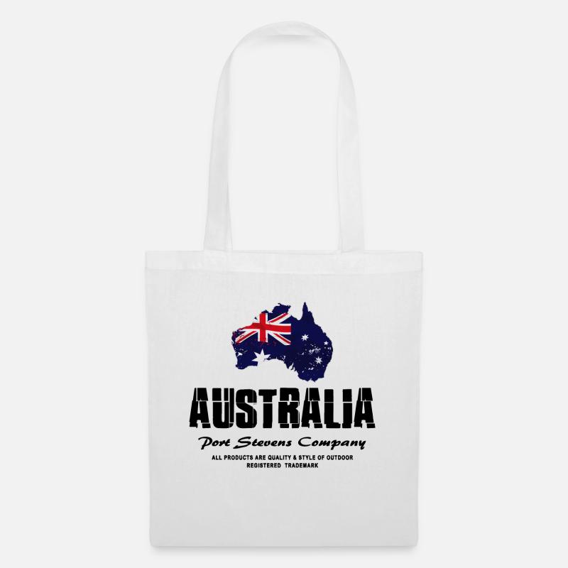 Australia - Australien - Stoffbeutel - Weiß