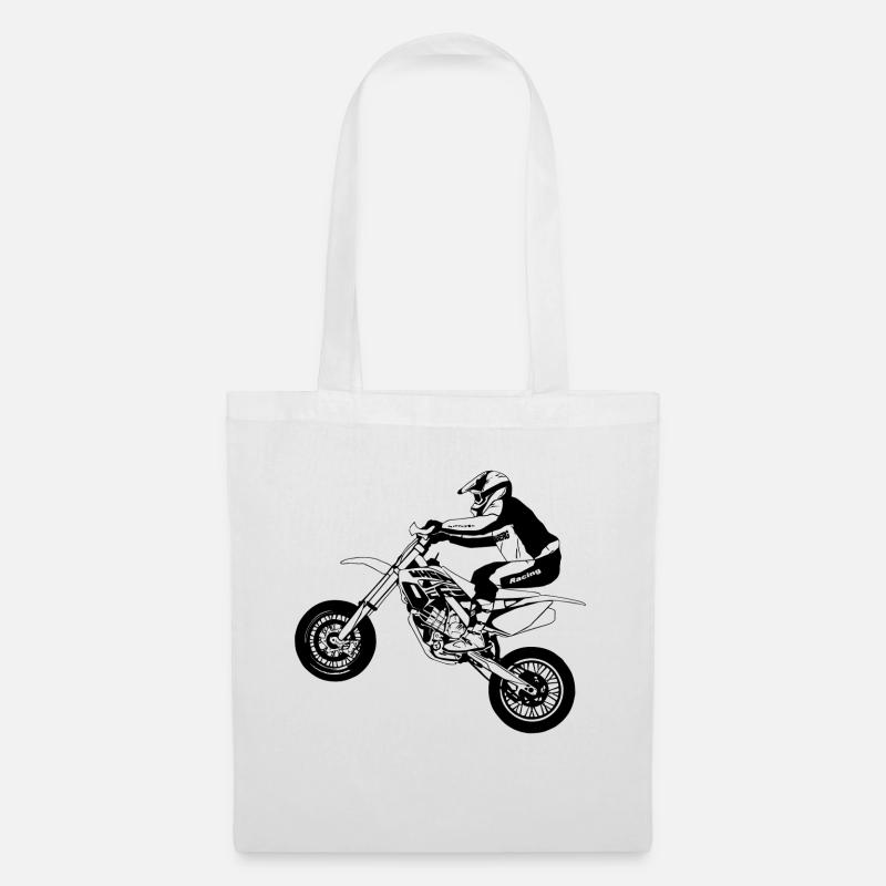 Supermoto - Stoffbeutel - Weiß