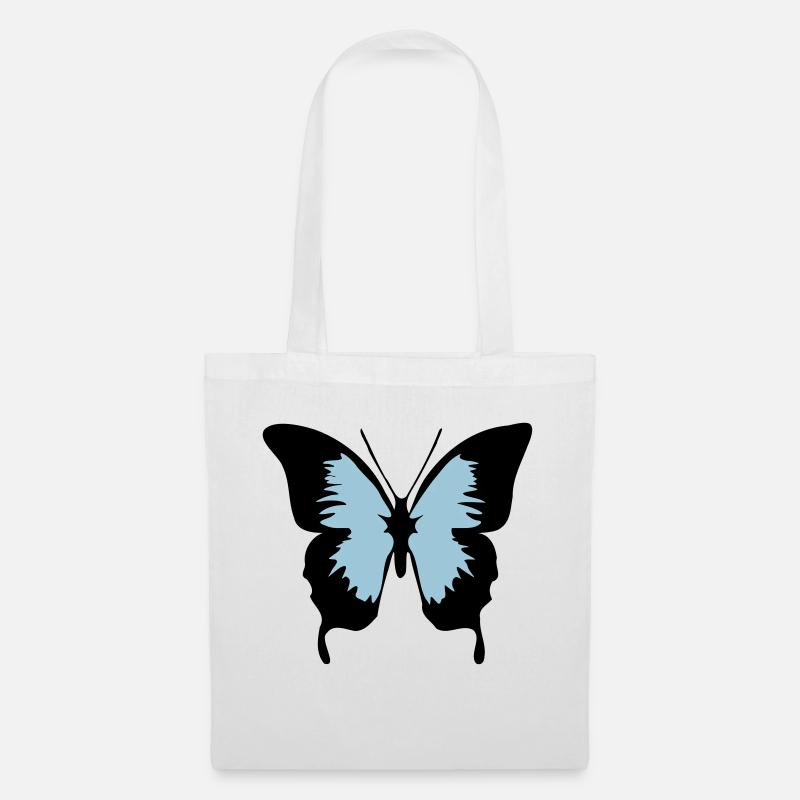 schmetterling blaue ulysses - Stoffbeutel - Weiß