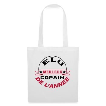 Elu meilleur copain de l'année - Sac en tissu - blanc - Devant
