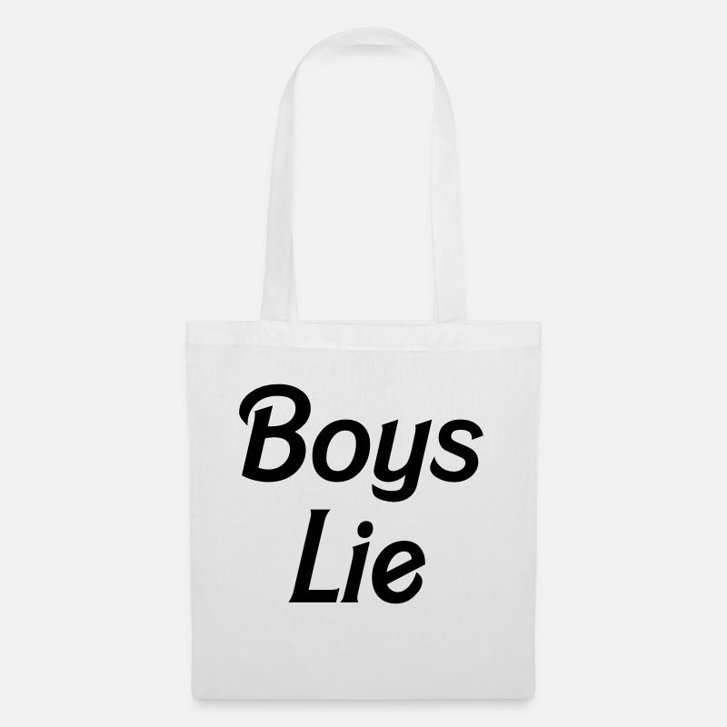 Boys lie - Tote Bag - white