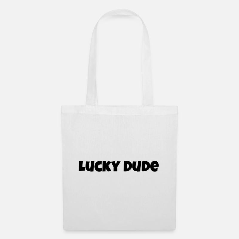 Lucky Dude - Stoffbeutel - Weiß