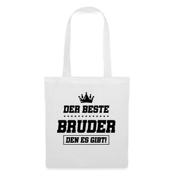 der beste bruder den es gibt - Stoffbeutel - Weiß - Vorne