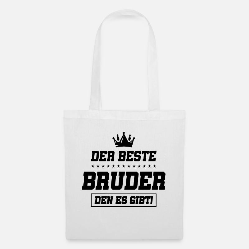 der beste bruder den es gibt - Stoffbeutel - Weiß