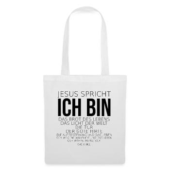 ich bin evangelisation Jesus christlich bibel - Stoffbeutel - Weiß - Vorne