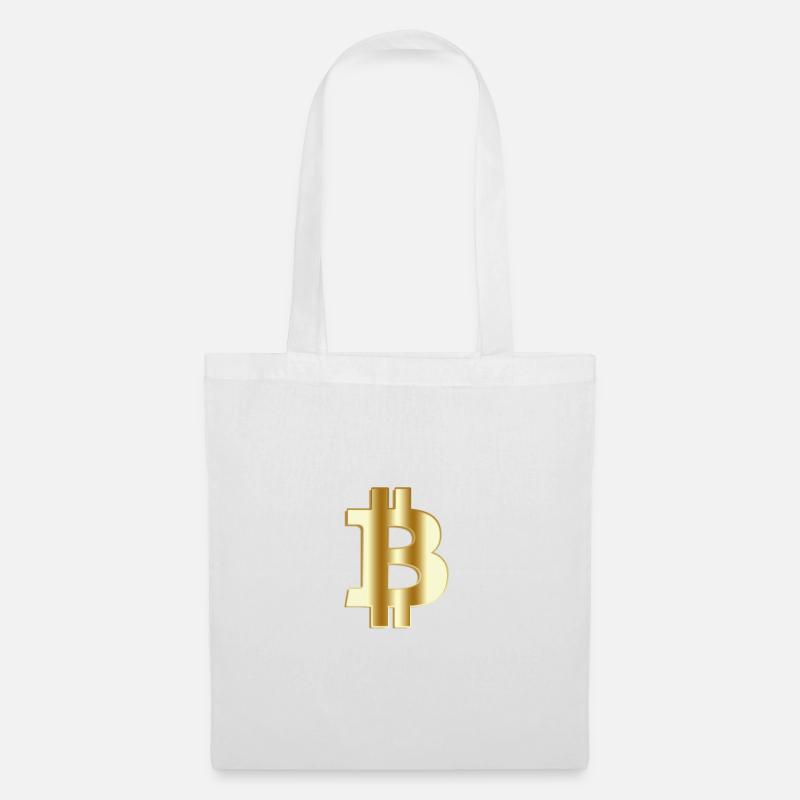 Bitcoin - Stoffbeutel - Weiß