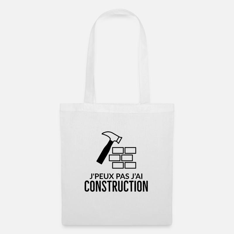 Construction - Sac en tissu - blanc