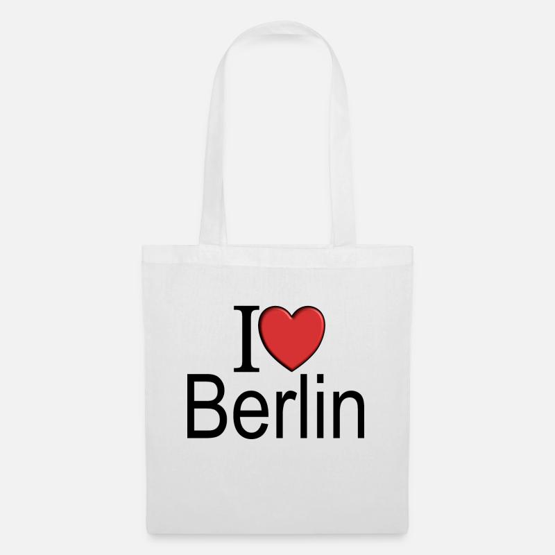 I love Berlin - Stoffbeutel - Weiß