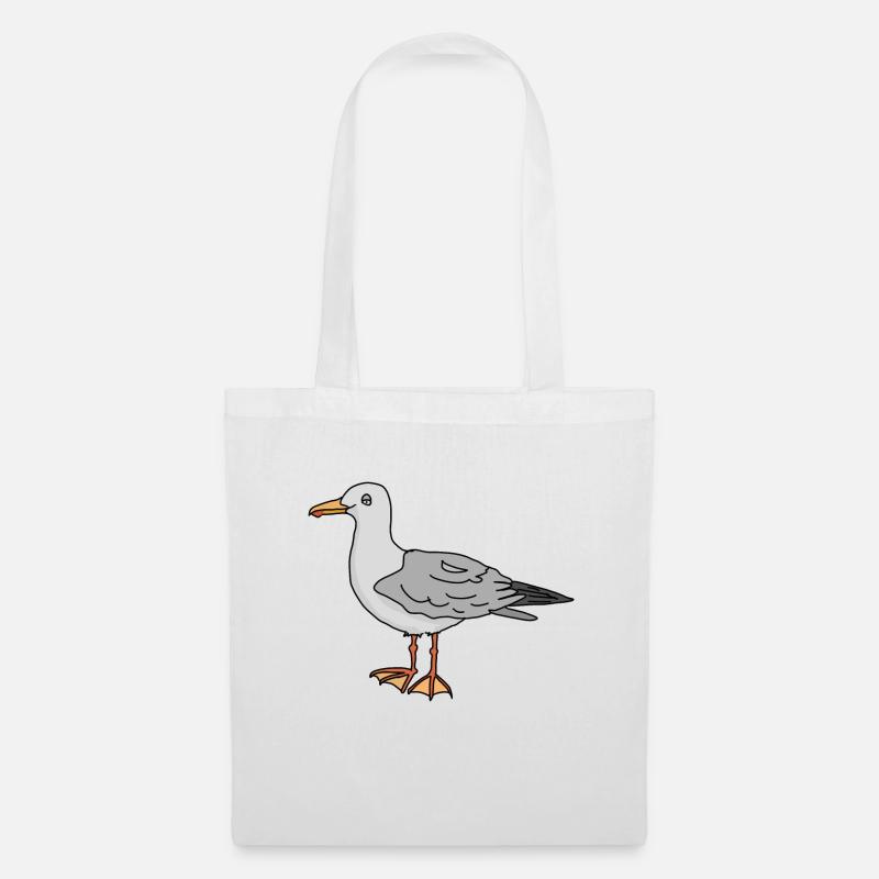 Möwe - Stoffbeutel - Weiß