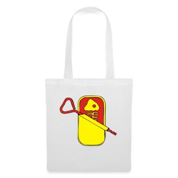 boîte de sardine - Sac en tissu - blanc - Devant