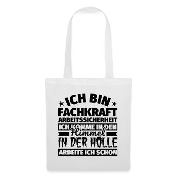 Fachkraft Arbeitssicherheit Geschenk lustig Himmel - Stoffbeutel - Weiß - Vorne