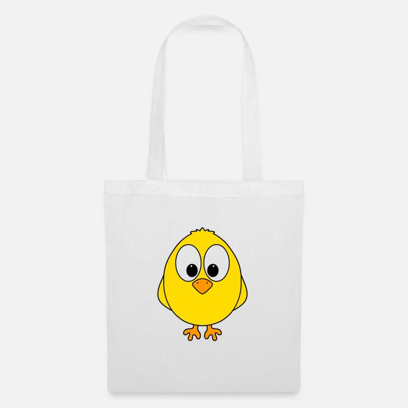 KÜKEN - VOGEL - NACHWUCHS - BABY - KIND - FUN - Stoffbeutel - Weiß