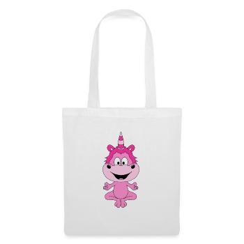 EINHORN - UNICORN - PILATES - YOGA - FUN - Stoffbeutel - Weiß - Vorne