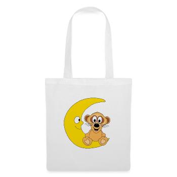 ERDMÄNNCHEN - MOND - TIER - KIND - BABY - Stoffbeutel - Weiß - Vorne