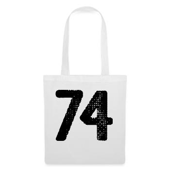 74 number jersey - Tote Bag - white - Front