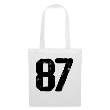 Maillot numéro 87 - Sac en tissu - blanc - Devant