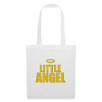 ENGEL - HIMMEL - LITTLE ANGEL - GESCHENKE - Stoffbeutel - Weiß - Vorne