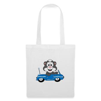 STINKTIER - AUTO - TIER - KIND - BABY - Stoffbeutel - Weiß - Vorne
