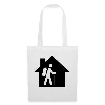 Hut, mountain hut, albergue - Tote Bag - white - Front