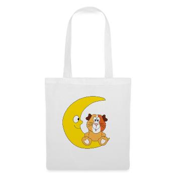 MEERSCHWEINCHEN - MOND - TIER - KIND - BABY - Stoffbeutel - Weiß - Vorne