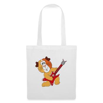 MEERSCHWEINCHEN - GITARRE - MUSIK - LIEBE - TIER - Stoffbeutel - Weiß - Vorne