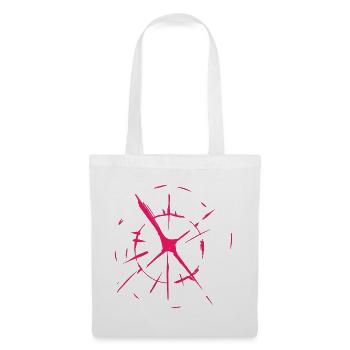 splash bunt farbe muster aufdruck comic style pink - Stoffbeutel - Weiß - Vorne
