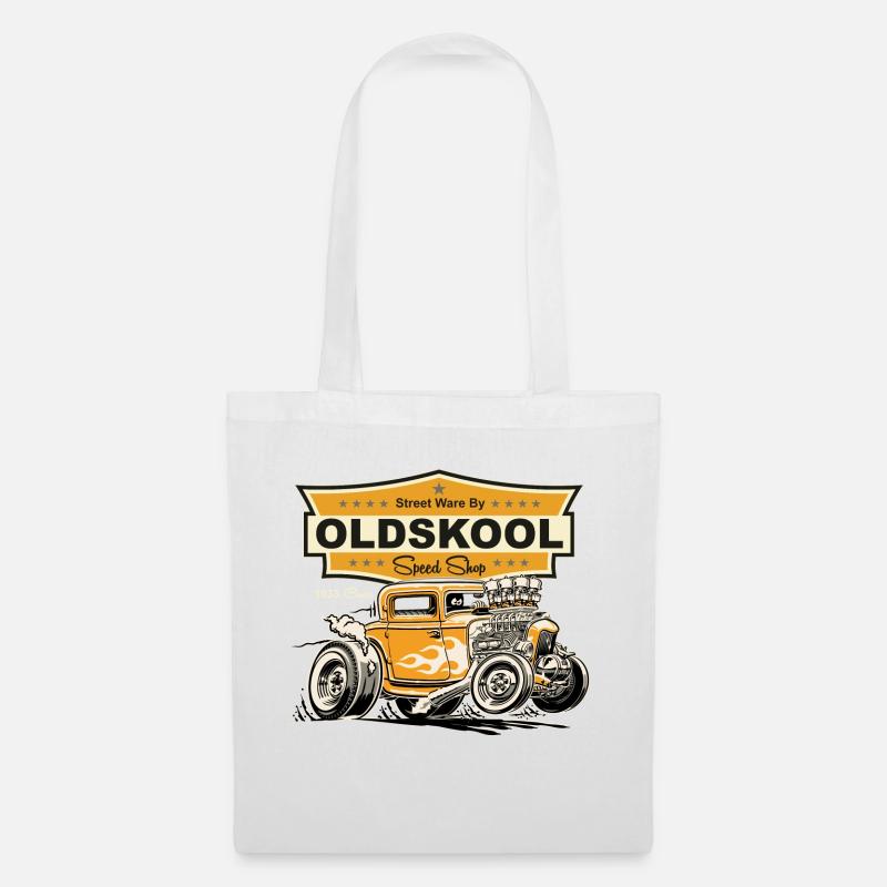 33 Coupe Oldskool Speed Shop Hot Rod - Stoffbeutel - Weiß