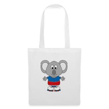 KOALA - INLINER - SPORT - FITNESS - TIER - Stoffbeutel - Weiß - Vorne