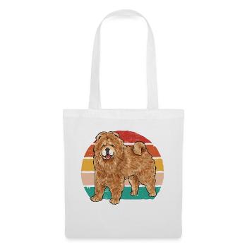 Chow Chow Chien - Sac en tissu - blanc - Devant