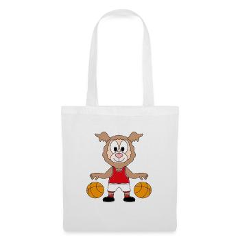 BASKETBALL - SPORT - LAMA - ALPAKA - TIER - Stoffbeutel - Weiß - Vorne