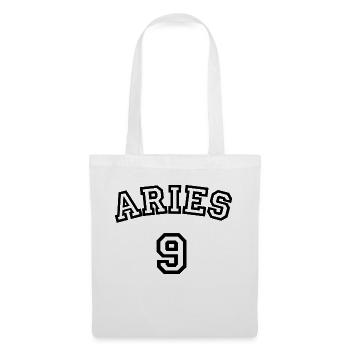 Zodiac Line "Trikot-Style" - Aries - Stoffbeutel - Weiß - Vorne