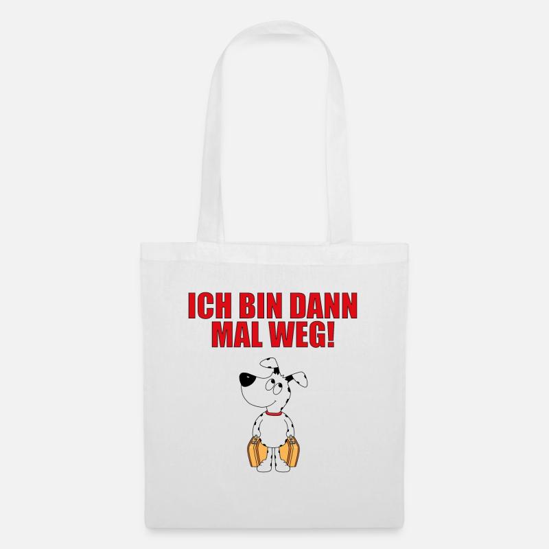 HUND - HUNDE - TIER - TIERE - Stoffbeutel - Weiß