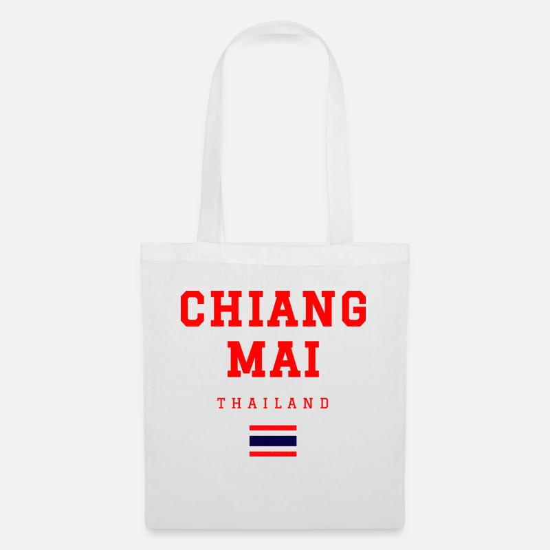 Chiang Mai Thailand - Stoffbeutel - Weiß