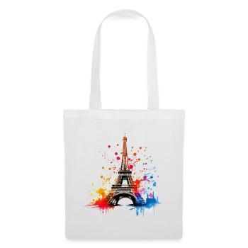 Paris, Eiffel Tower, France, City, Skyline, Art - Tote Bag - white - Front