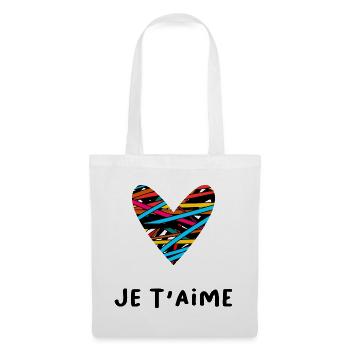 LOVE. COUPLE. JUST MARRIED. Bachelorette party. VALENTINE'S DAY. - Tote Bag - white - Front