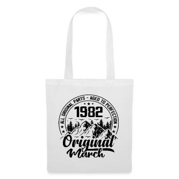 1982 March Original: 42 Years Anniversary Gift - Tote Bag - white - Front