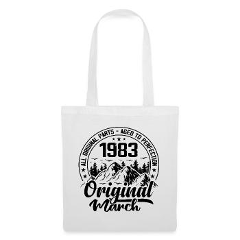 1983 March Original: 41 Years Anniversary Gift - Tote Bag - white - Front