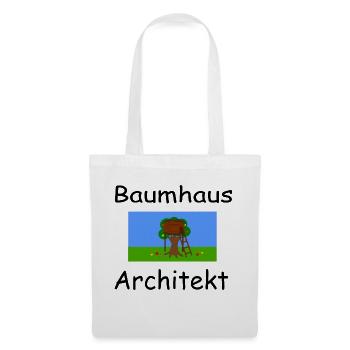 Baumhaus Architekt - Stoffbeutel - Weiß - Vorne